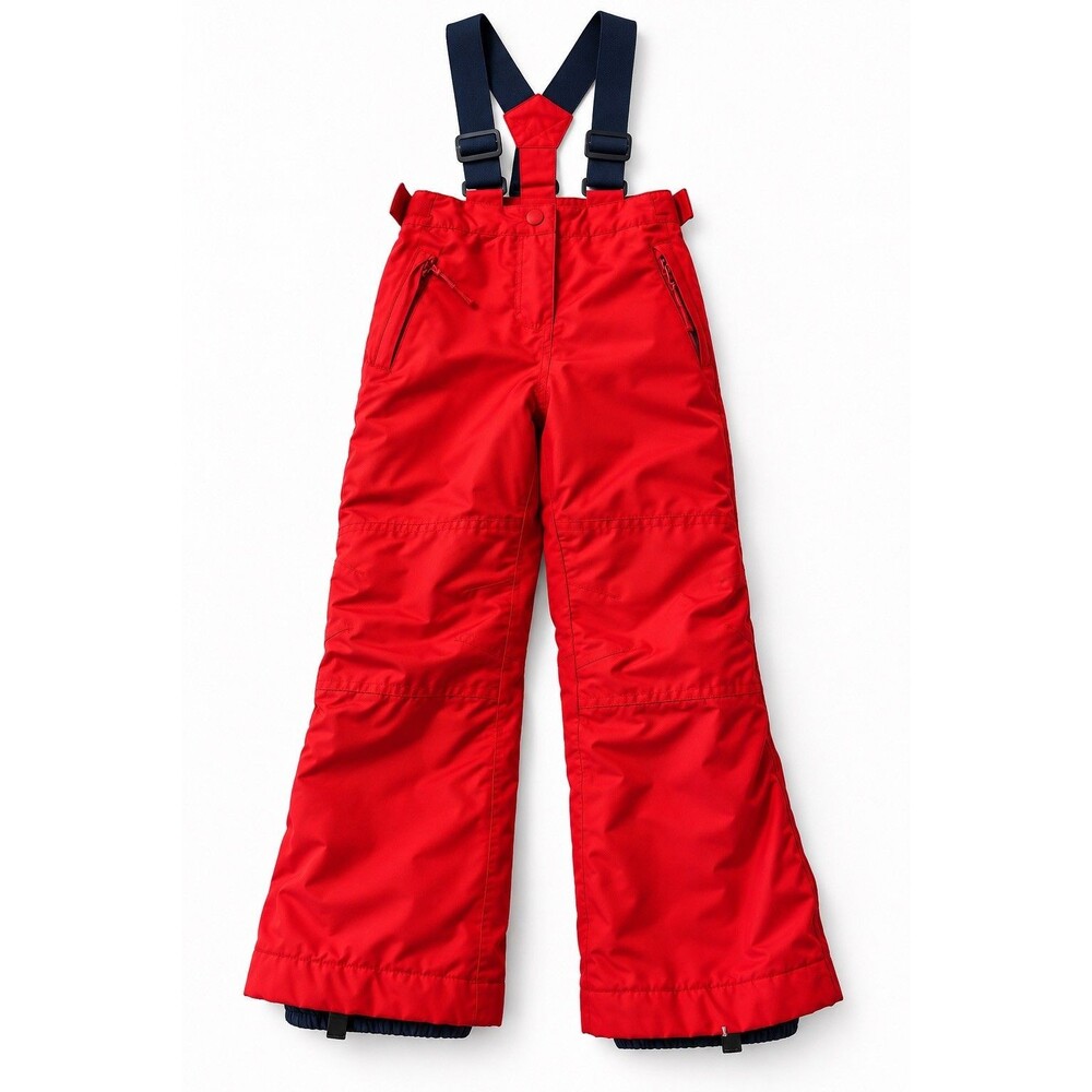 Boden Girls Pink/Fuchsia Snow Ski Pants Bib Suspenders Size 6–7Y 122cm